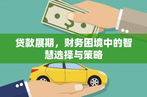 玉田贷款展期，财务困境中的智慧选择与策略