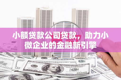 玉田小额贷款公司贷款，助力小微企业的金融新引擎