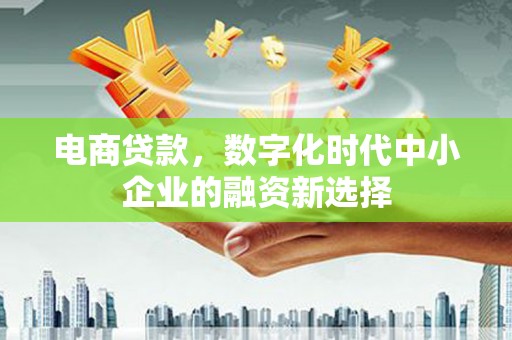 玉田电商贷款，数字化时代中小企业的融资新选择