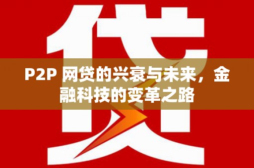 玉田P2P 网贷的兴衰与未来，金融科技的变革之路