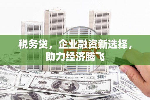 玉田税务贷，企业融资新选择，助力经济腾飞