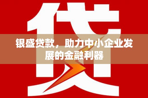 玉田银盛贷款，助力中小企业发展的金融利器