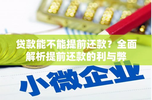 玉田贷款能不能提前还款？全面解析提前还款的利与弊