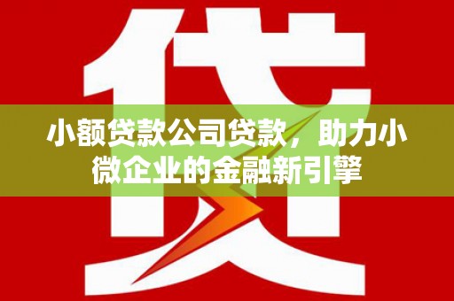 玉田小额贷款公司贷款，助力小微企业的金融新引擎