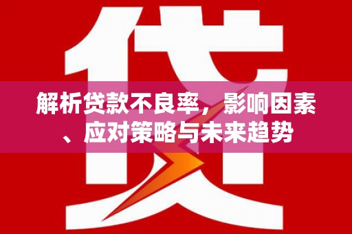 玉田解析贷款不良率，影响因素、应对策略与未来趋势