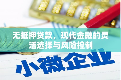 玉田无抵押贷款，现代金融的灵活选择与风险控制