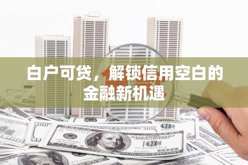 玉田白户可贷，解锁信用空白的金融新机遇