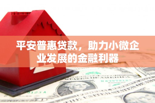 玉田平安普惠贷款，助力小微企业发展的金融利器