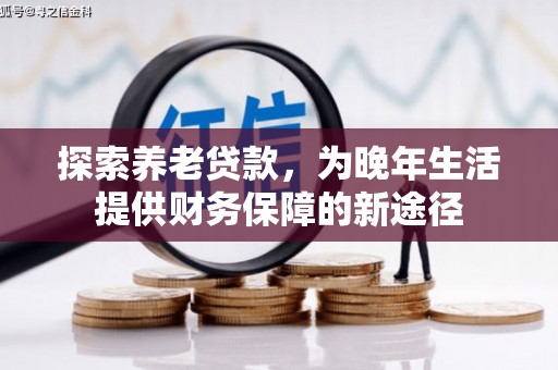玉田探索养老贷款，为晚年生活提供财务保障的新途径