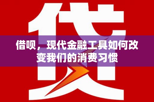 玉田借呗，现代金融工具如何改变我们的消费习惯