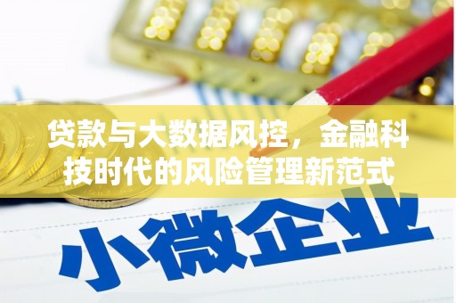 玉田贷款与大数据风控，金融科技时代的风险管理新范式