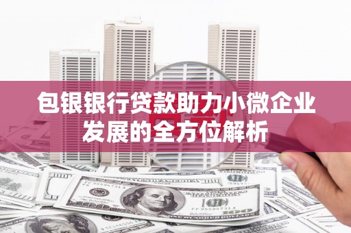 玉田包银银行贷款助力小微企业发展的全方位解析