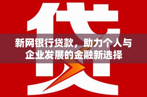 玉田新网银行贷款，助力个人与企业发展的金融新选择