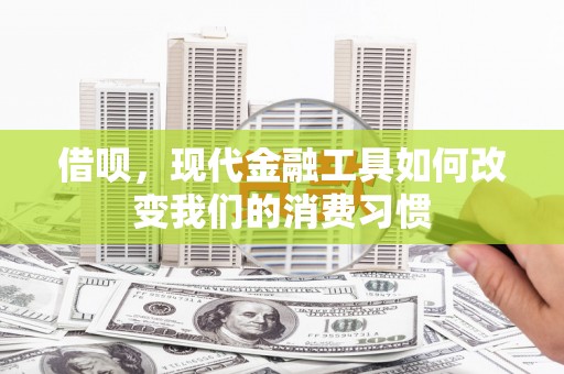 玉田借呗，现代金融工具如何改变我们的消费习惯
