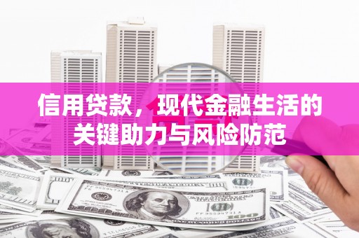玉田信用贷款，现代金融生活的关键助力与风险防范