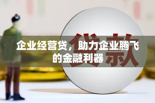 玉田企业经营贷，助力企业腾飞的金融利器