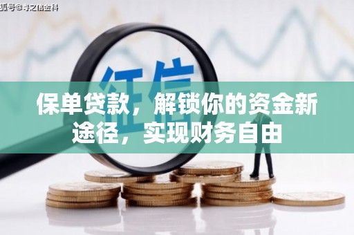 玉田保单贷款，解锁你的资金新途径，实现财务自由