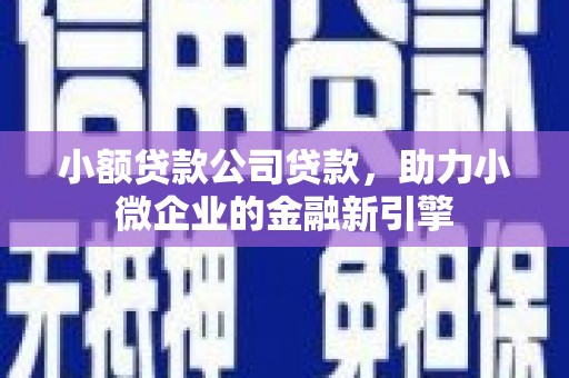 玉田小额贷款公司贷款，助力小微企业的金融新引擎